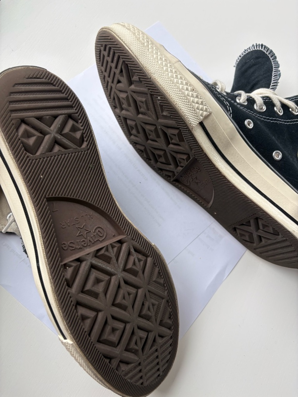 Converse High Top Sneakers in Black and White - Picture 8 of 10